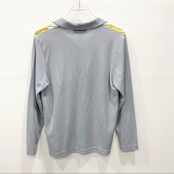 Jacqueline De Michel Shirt Knit Cardigan Set Silk Floral Vintage Small - Picture 5 of 15